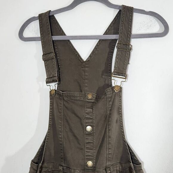 American Bazi Army Green Overalls with Distressing Size Medium Slim-leg Overalls - Picture 3 of 10